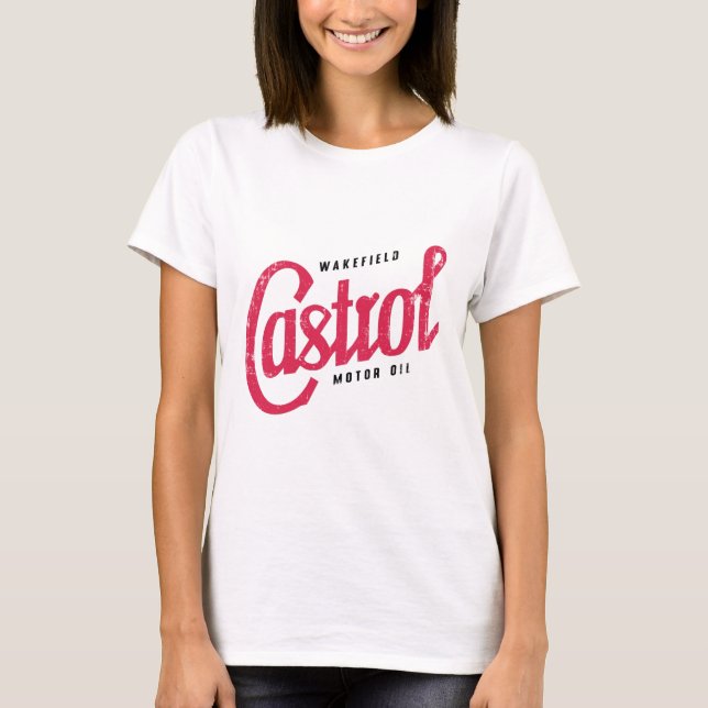 Camiseta signo de aceite retro (Anverso)