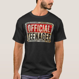 Camiseta Signo de advertencia de 13 años Cumpleaños de adol