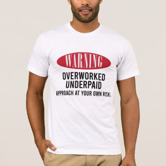 Camiseta Signo de advertencia de pago insuficiente