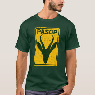 Camiseta Signo de advertencia de Pasop Springbok Rugby de S