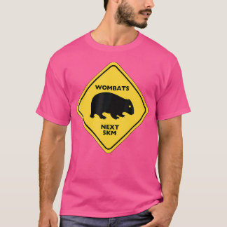 Camiseta Signo de advertencia de Wombat Funny