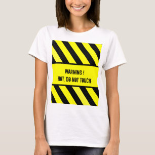 Camiseta signo de advertencia, HOT