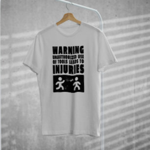 Camiseta Signo de advertencia mecánica