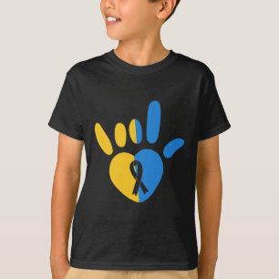 Camiseta Signo de amor No verbal Conciencia del síndrome de