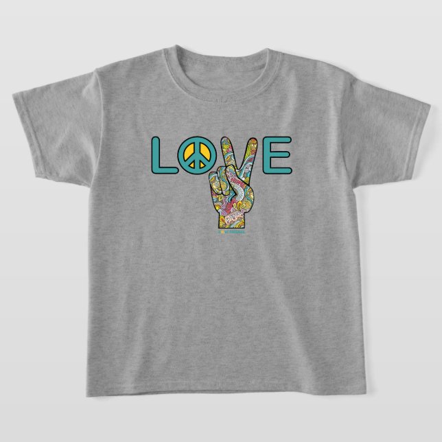 Camiseta Signo de amor por la paz en la mano (Distribución)