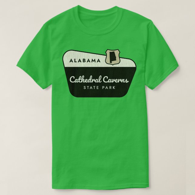 Camiseta Signo de bienvenida de Alabama del Parque Estatal  (Diseño del anverso)