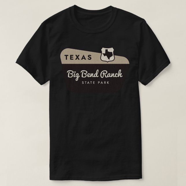 Camiseta Signo de bienvenida de Big Bend Ranch State Park T (Diseño del anverso)