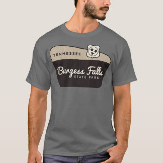 Camiseta Signo de bienvenida de Burgess Falls State Park Te