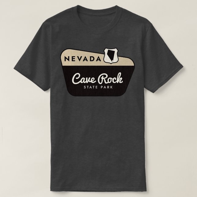 Camiseta Signo de bienvenida de Cave Rock State Park Nevada (Diseño del anverso)