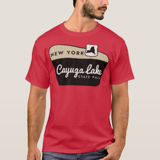 Camiseta Signo de bienvenida de Cayuga Lake State Park New