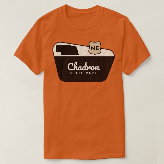Camiseta Signo de bienvenida de Chadron State Park Nebraska (Diseño del anverso)