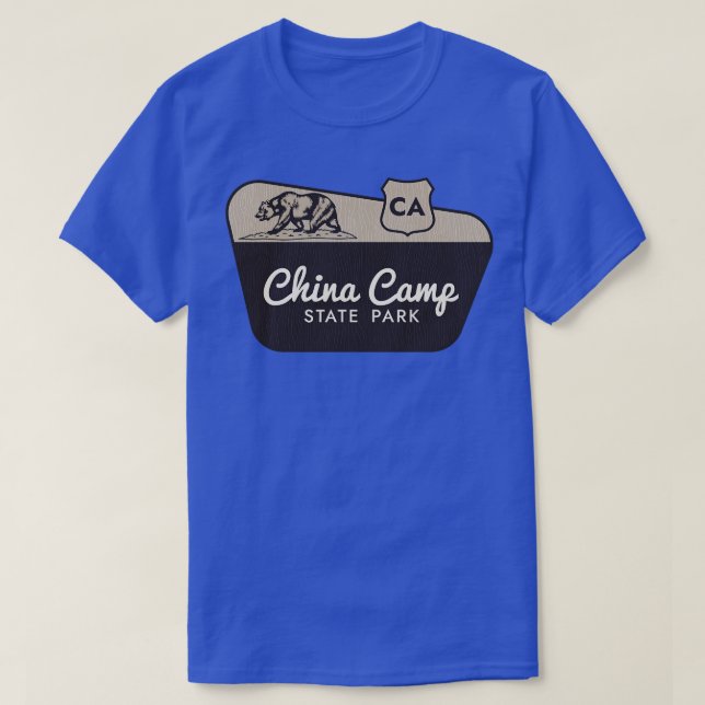 Camiseta Signo de bienvenida de China Camp State Park Calif (Diseño del anverso)