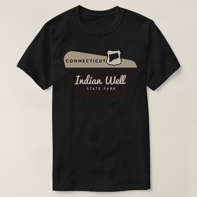 Camiseta Signo de bienvenida de Connecticut del Parque Esta (Diseño del anverso)