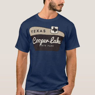 Camiseta Signo de bienvenida de Cooper Lake State Park Texa