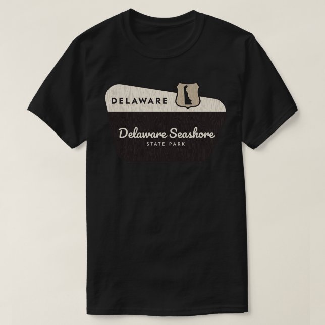 Camiseta Signo de bienvenida de Delaware Seashore State Par (Diseño del anverso)