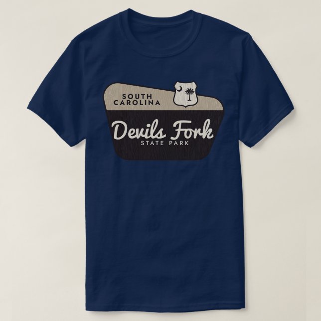Camiseta Signo de bienvenida de Devils Fork State Park Sout (Diseño del anverso)