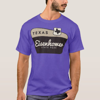 Camiseta Signo de bienvenida de Eisenhower State Park Texas