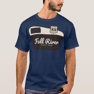 Camiseta Signo de bienvenida de Fall River State Park Kansa