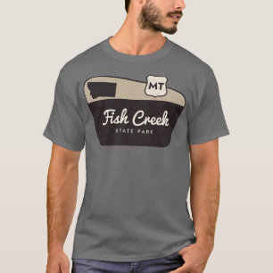 Camiseta Signo de bienvenida de Fish Creek State Park Monta