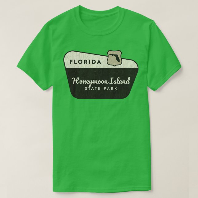 Camiseta Signo de bienvenida de Florida del Parque Estatal  (Diseño del anverso)