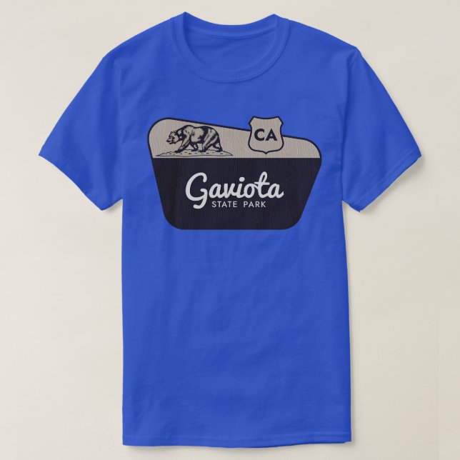 Camiseta Signo de bienvenida de Gaviota State Park Californ (Diseño del anverso)
