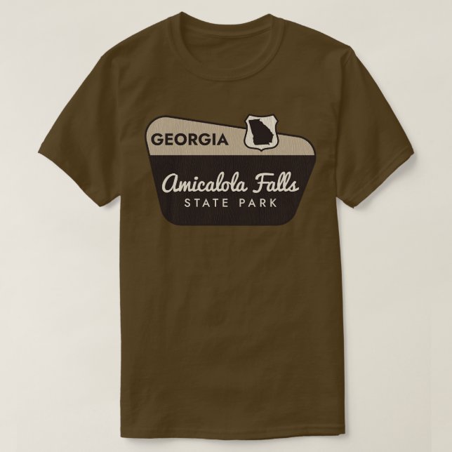Camiseta Signo de bienvenida de Georgia en el Parque Estata (Diseño del anverso)