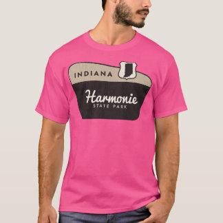 Camiseta Signo de bienvenida de Harmonie State Park Indiana