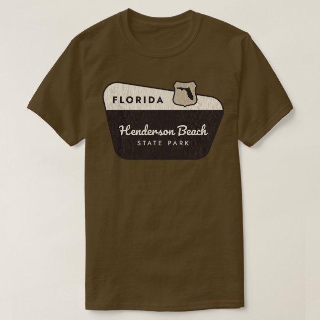 Camiseta Signo de bienvenida de Henderson Beach State Park  (Diseño del anverso)