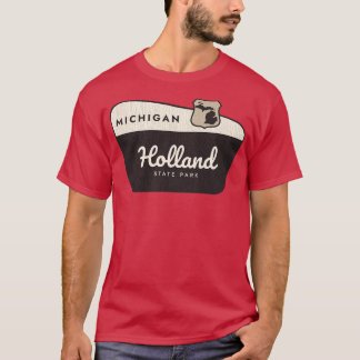 Camiseta Signo de bienvenida de Holland State Park Michigan