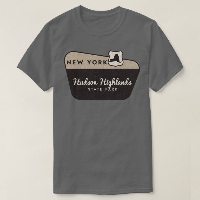 Camiseta Signo de bienvenida de Hudson Highlands State Park (Diseño del anverso)