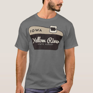 Camiseta Signo de bienvenida de Iowa del bosque estatal del
