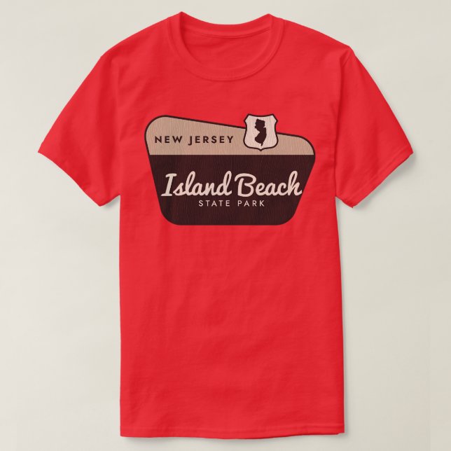 Camiseta Signo de bienvenida de Island Beach State Park New (Diseño del anverso)