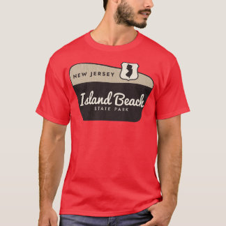 Camiseta Signo de bienvenida de Island Beach State Park New