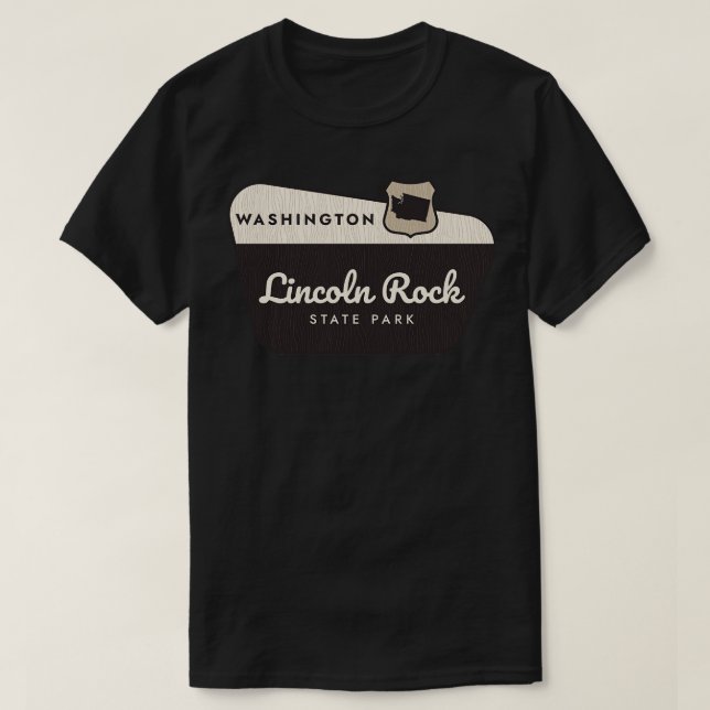 Camiseta Signo de bienvenida de Lincoln Rock State Park Was (Diseño del anverso)