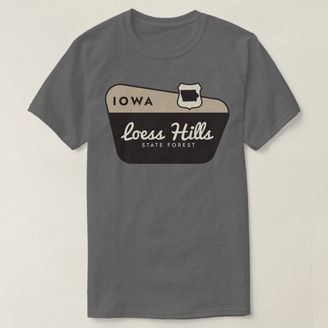 Camiseta Signo de bienvenida de Loess Hills State Forest Io (Diseño del anverso)