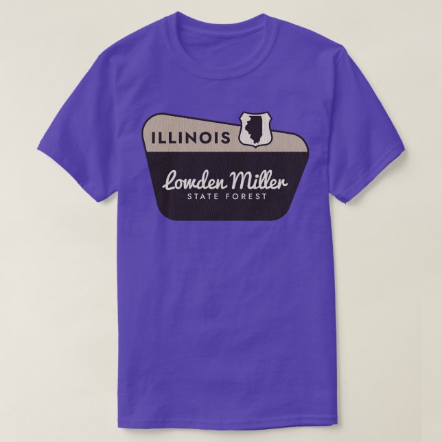 Camiseta Signo de bienvenida de Lowden Miller State Forest  (Diseño del anverso)