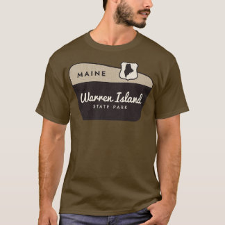 Camiseta Signo de bienvenida de Maine del Parque Estatal Wa