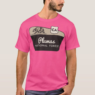 Camiseta Signo de bienvenida de Plumas National Forest Cali