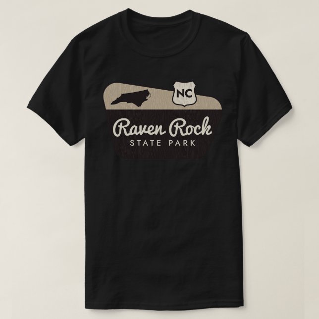 Camiseta Signo de bienvenida de Raven Rock State Park North (Diseño del anverso)