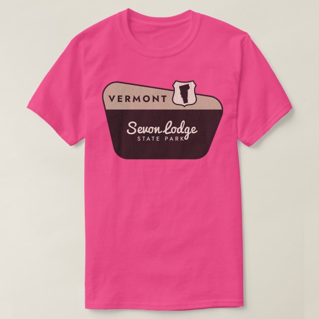 Camiseta Signo de bienvenida de Sevon Lodge State Park Verm (Diseño del anverso)