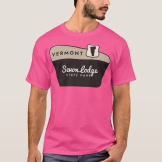 Camiseta Signo de bienvenida de Sevon Lodge State Park Verm