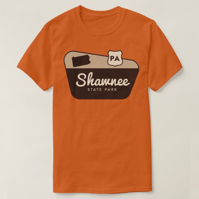 Camiseta Signo de bienvenida de Shawnee State Park Pennsylv (Diseño del anverso)
