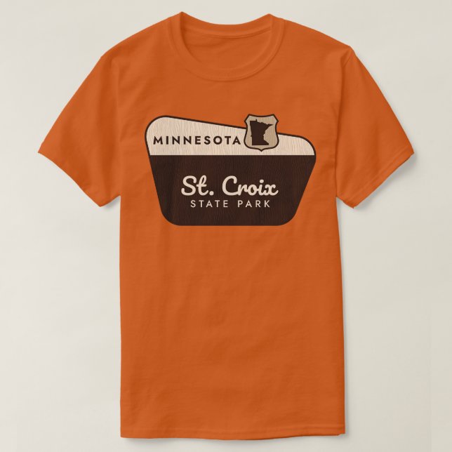 Camiseta Signo de bienvenida de St Croix State Park Minneso (Diseño del anverso)