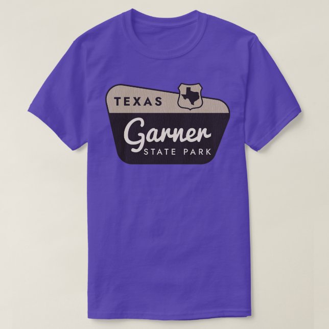 Camiseta Signo de bienvenida de Texas del Parque Estatal Ga (Diseño del anverso)
