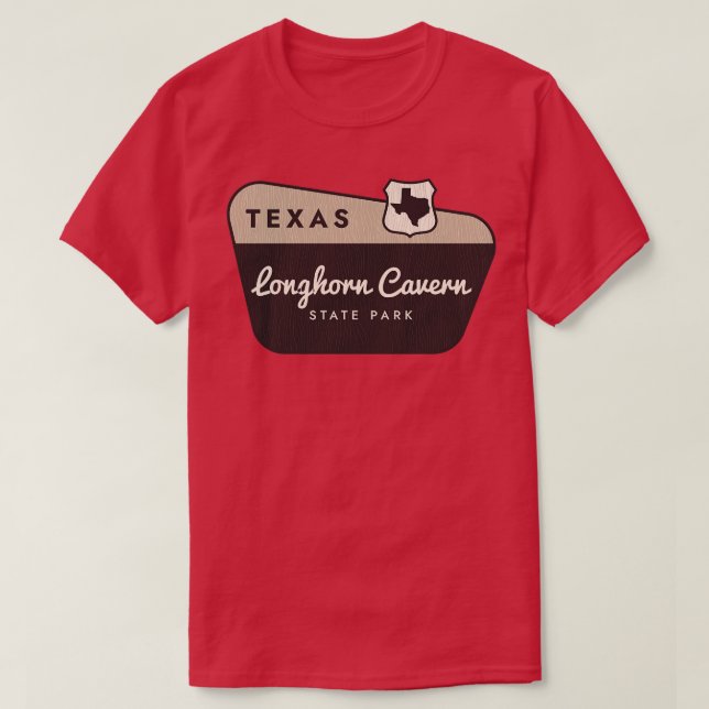 Camiseta Signo de bienvenida de Texas del Parque Estatal Lo (Diseño del anverso)