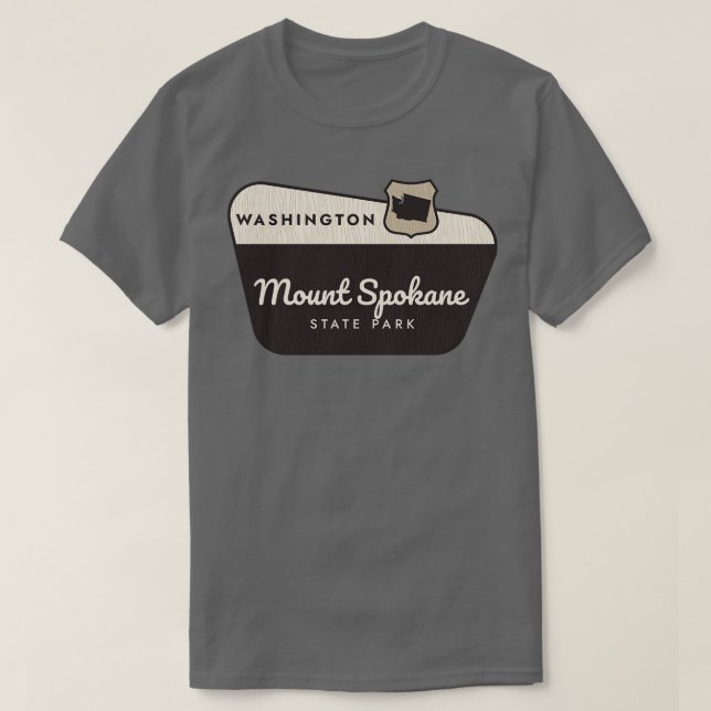 Camiseta Signo de bienvenida de Washington del Parque Estat (Diseño del anverso)