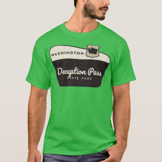 Camiseta Signo de bienvenida de Washington Pass State Park