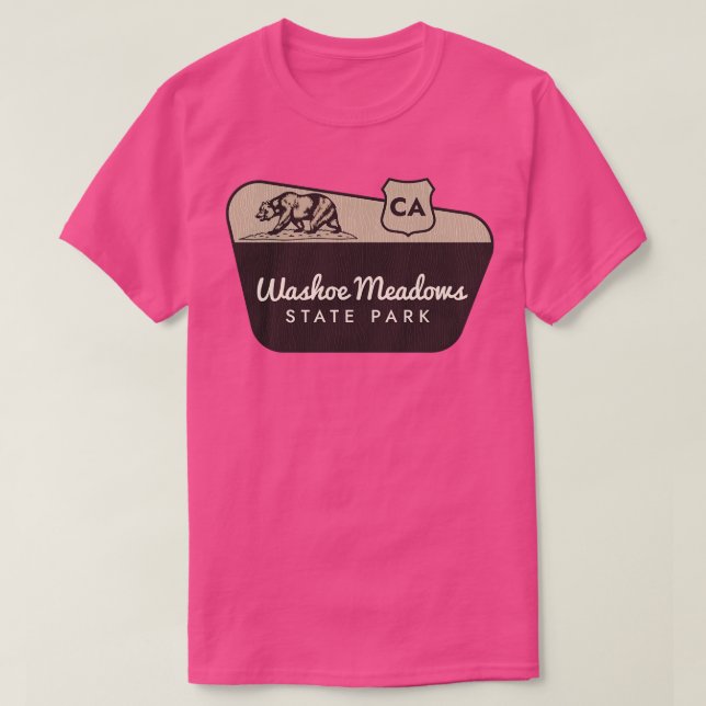 Camiseta Signo de bienvenida de Washoe Meadows State Park C (Diseño del anverso)