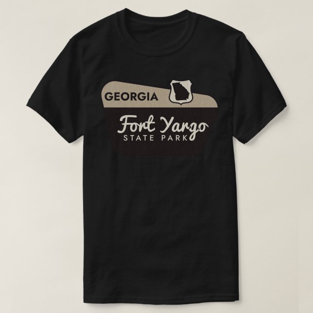 Camiseta Signo de bienvenida del Fort Yargo State Park Geor (Diseño del anverso)