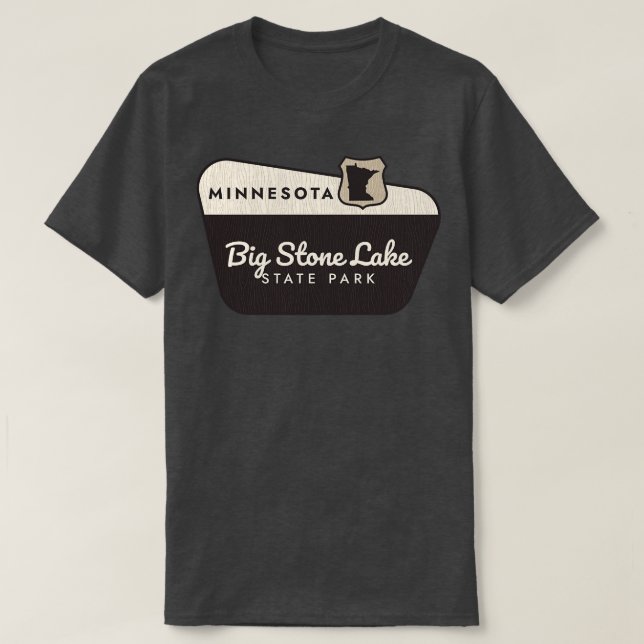 Camiseta Signo de bienvenida del Parque Estatal Big Stone L (Diseño del anverso)